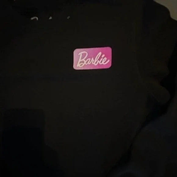 Barbie‎ Dream Car Graphic Sweatshirt Black Crewneck Pullover Women's M - Picture 5 of 7